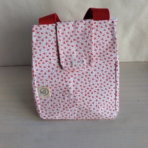 τσάντα φαγητού σχέδιο τριφύλλια - lunch bag - ύφασμα, χειρός - 2