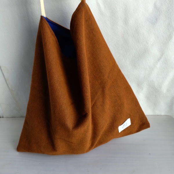 τσάντα ώμου σε καφέ απόχρωση- tote bag - ύφασμα, ώμου, μεγάλες, all day, tote - 2