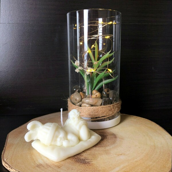 Φυτικό κερί σε σχήμα μωράκι - αρωματικά κεριά - 4