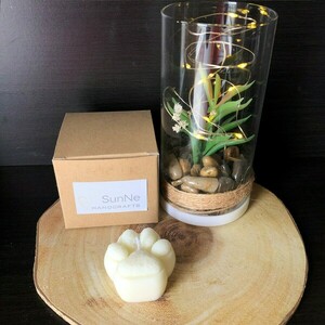Φυτικό κερί σε σχήμα πατουσάκι - αρωματικά κεριά - 3