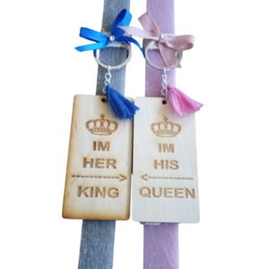 Λαμπάδα king & queen - λαμπάδες, ζευγάρια, για ενήλικες - 2