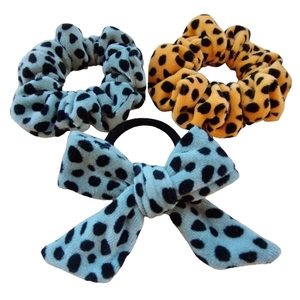 Σετ scrunchies 3τμχ - ύφασμα, δώρα γενεθλίων, μαμά και κόρη, λαστιχάκια μαλλιών - 2