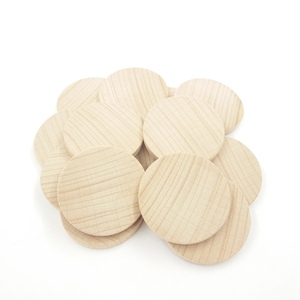Ξύλινοι κύκλοι διαμέτρου 40 mm - σετ 10 τεμαχίων - υλικά κατασκευών, με ξύλινο στοιχείο