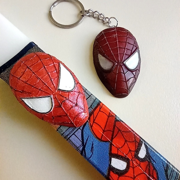 Πασχαλινή λαμπάδα Spiderman και μπρελόκ - αγόρι, λαμπάδες, για παιδιά, για εφήβους, μπρελοκ κλειδιών - 3
