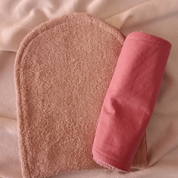 Σετ δύο βρεφικές υφασμάτινες πετσέτες - κορίτσι, πετσέτες - 2