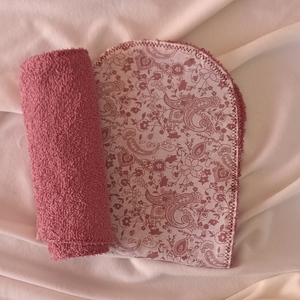 Ένα σετ με δύο χειροποίητες βαμβακερές πετσέτες για μωρά - κορίτσι, πετσέτες - 3