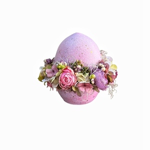 Πασχαλινό αυγο με παιωνια και ορτανσίες 16 εκατοστά - λουλούδια, αυγό, διακοσμητικά, για ενήλικες, διακοσμητικό πασχαλινό