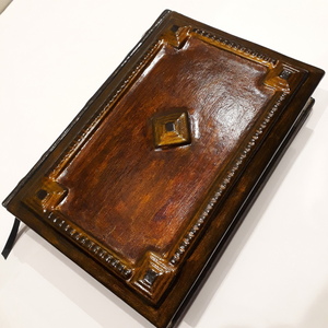 Δερμάτινο σημειωματάριο [notebook] με διαστάσεις 17x25cm,με 300 λευκές σελίδες από χαρτί 100g και εξώφυλλο από ανάγλυφο δέρμα vol4A - ημερολόγια, είδη δώρου, τετράδια & σημειωματάρια