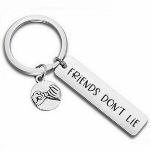 Μπρελόκ Stranger Things "Friends Don't Lie" - μεταλλικό, ζευγάρια, αυτοκινήτου, σπιτιού