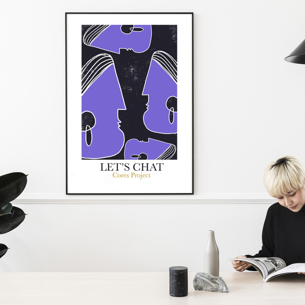 Let's Chat art print (30 x 40 cm) - εκτύπωση, αφίσες