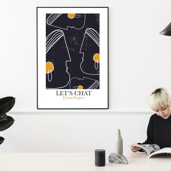 Let's Chat art print (30 x 40 cm) - εκτύπωση, αφίσες - 2
