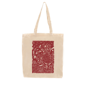 Tote Bag Υφασμάτινη Tiger Μαύρο 48x32 - ύφασμα, ώμου, all day, tote, πάνινες τσάντες - 2