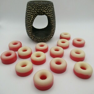 Wax melts σε σχήμα donuts 15 τμχ (70gr) - αρωματικά κεριά, αρωματικό χώρου, waxmelts, soy wax, vegan κεριά - 2