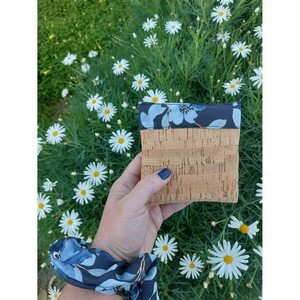 Λαστιχάκι μαλλιών/ scrunchies μπλε λουλούδια - ύφασμα, γυναικεία, κορίτσι, λουλούδια, λαστιχάκια μαλλιών - 3