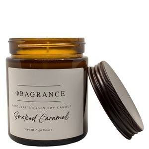 HANDCRAFTED 100% SOY WAX SMOKED CARAMEL - αρωματικά κεριά - 3