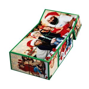 Ξύλινος Μαγικός Κύβος με 10 φωτογραφίες σας Διάστασης 9Χ9Χ9 cm στο χρώμα του ξύλου - ξύλο, δώρα γενεθλίων, διακοσμητικά, δώρο έκπληξη, δωρο για επέτειο - 3
