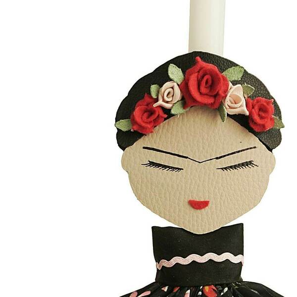 Λαμπάδα Frida - κορίτσι, λαμπάδες, για ενήλικες, για εφήβους - 2