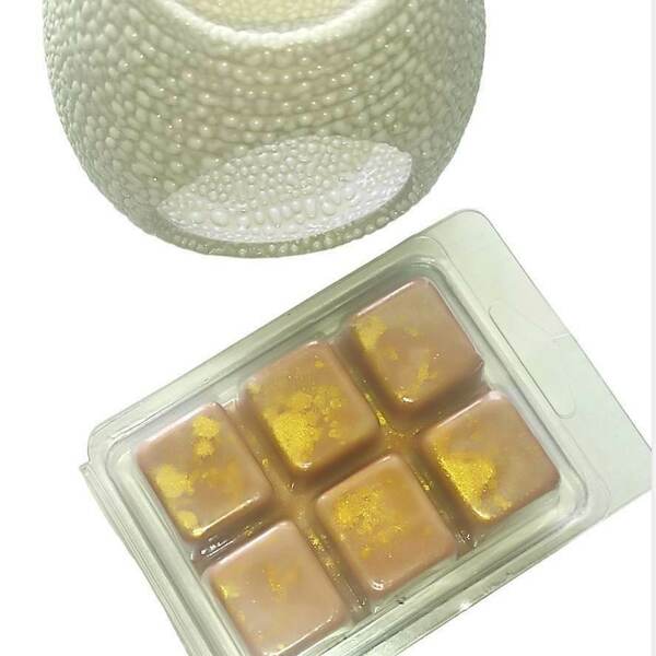 Wax melt bar (0,63γρ με 2*6*7εκ) και καυστήρας (224γρ με 10*9*8εκ) - αρωματικά κεριά - 2