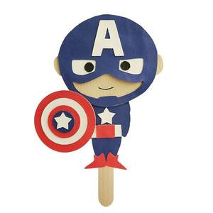 Λαμπάδα Captain America - αγόρι, λαμπάδες, για παιδιά, για εφήβους, σούπερ ήρωες - 2