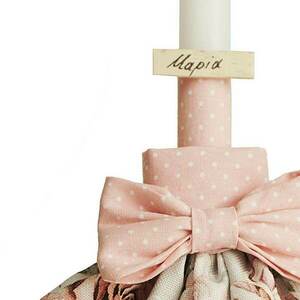 Λαμπάδα Φόρεμα Pink Roses - κορίτσι, λαμπάδες, για ενήλικες, για εφήβους - 2