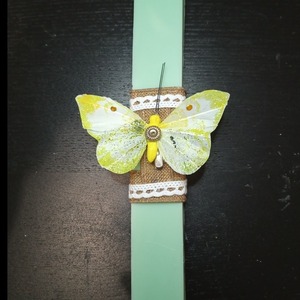 Λαμπάδα Butterfly - λαμπάδες, για παιδιά, για ενήλικες, για εφήβους, ζωάκια