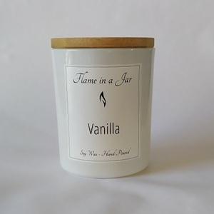 Φυτικό Αρωματικό Κερί Σόγιας Vanilla 140gr - αρωματικά κεριά, διακοσμητικά, κερί σόγιας, vegan κεριά