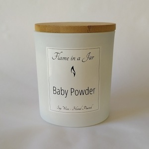 Φυτικό Αρωματικό Κερί Σόγιας Baby Powder 220gr - αρωματικά κεριά