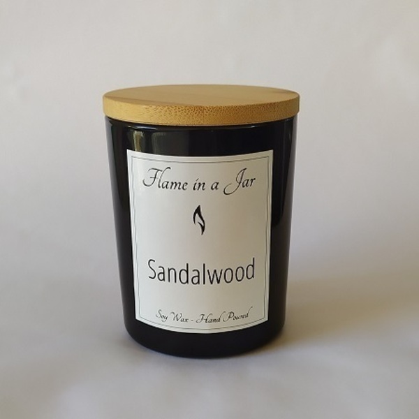 Φυτικό Αρωματικό Κερί Σόγιας Sandalwood 140gr - αρωματικά κεριά, διακοσμητικά, κερί σόγιας, vegan κεριά
