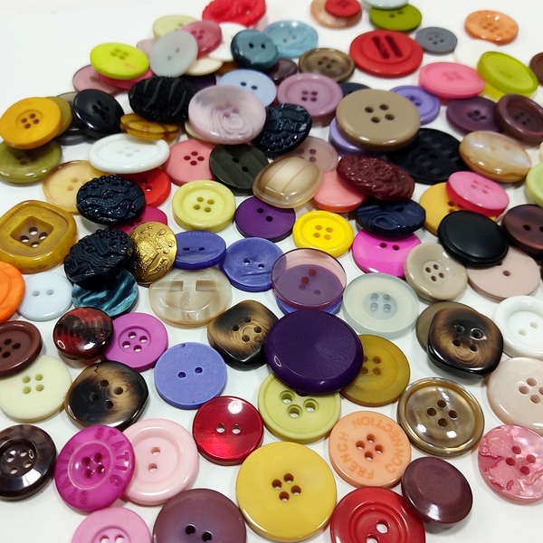 Σετ 20 κουμπιά διάφορα χρώματα - κουμπί, υλικά κατασκευών - 2