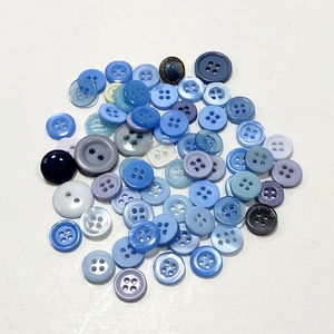 Σετ 20 κουμπιά μπλε αποχρώσεις - κουμπί, υλικά κατασκευών - 2