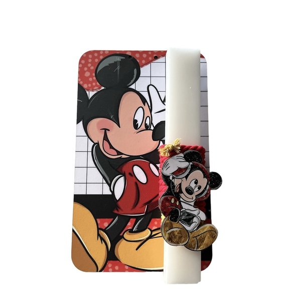 Πασχαλινό σετ male mouse με διακοσμητικό τοίχου - αγόρι, λαμπάδες, σετ, για παιδιά, ήρωες κινουμένων σχεδίων