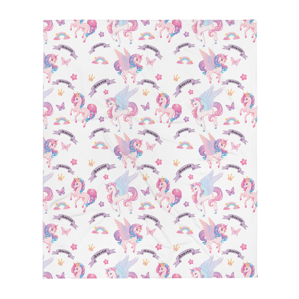 Παιδική κουβέρτα Unicorn Μονόκερος προσωποποιημένη παστέλ ροζ μωβ - Βρεφική κουβέρτα- 127Χ153 εκ- Looloo & Co - κορίτσι, μονόκερος, χριστουγεννιάτικα δώρα, προσωποποιημένα, δώρο γεννεθλίων