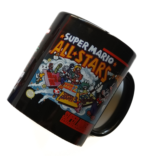 Λαμπάδα αρωματική μαύρη με μπρελόκ και κούπα SUPER MARIO - λαμπάδες, σετ, σούπερ ήρωες, κεραμική κούπα - 4