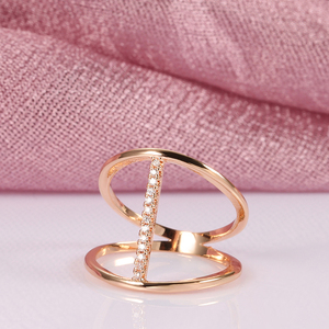 Ατσάλινο Γυναικείο Δαχτυλίδι TILOS σε χρώμα ροζ χρυσό ,μέγεθος 10 - ατσάλι, σταθερά, για γάμο - 3