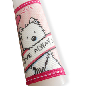 Λαμπάδα για κατοικίδια Westie Love Always pet collection λευκή κυλινδρική 20cm - λαμπάδες, σκυλάκι, ζωάκια, προσωποποιημένα - 2