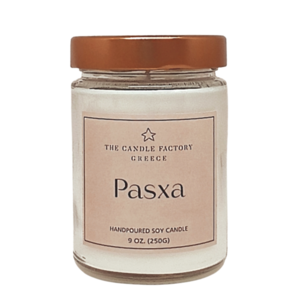 The Candle Factory Pasxa Χειροποίητο Κερί Σόγιας 250ml. - αρωματικά κεριά, κερί σόγιας, soy candles, vegan κεριά