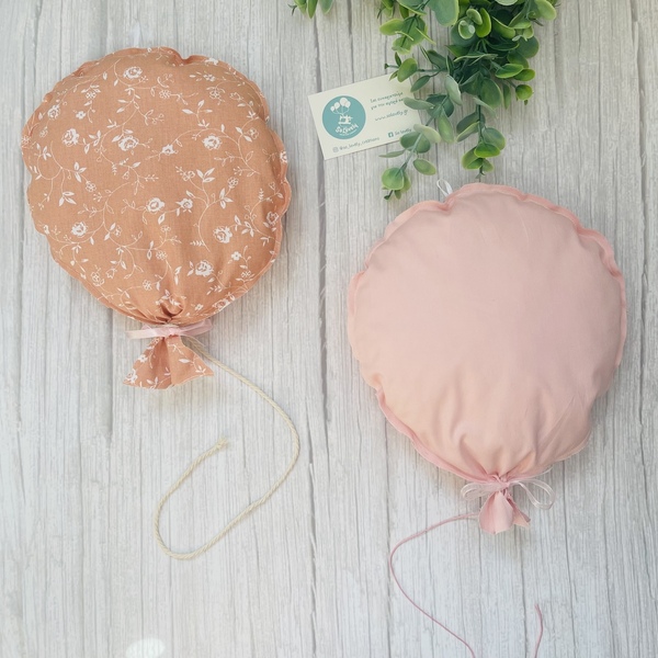 Μπαλόνια διακοσμητικα ροζ και κεραμίδι με λουλούδια - κορίτσι, διακοσμητικά - 2