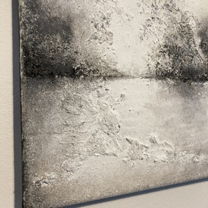 DREAM Abstract plaster art (30x24) OFF WHITE Li o La - πίνακες & κάδρα, abstract, πίνακες ζωγραφικής - 2