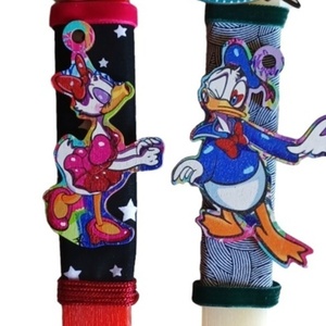 Σετ αρωματικές λαμπάδες για ζευγάρι με cartoon Donald _ Daisy- - λαμπάδες, ζευγάρια, για ενήλικες, ήρωες κινουμένων σχεδίων