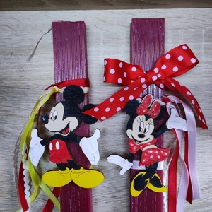 Λαμπάδα Minnie - Mickey - λαμπάδες, για παιδιά, για εφήβους, ήρωες κινουμένων σχεδίων