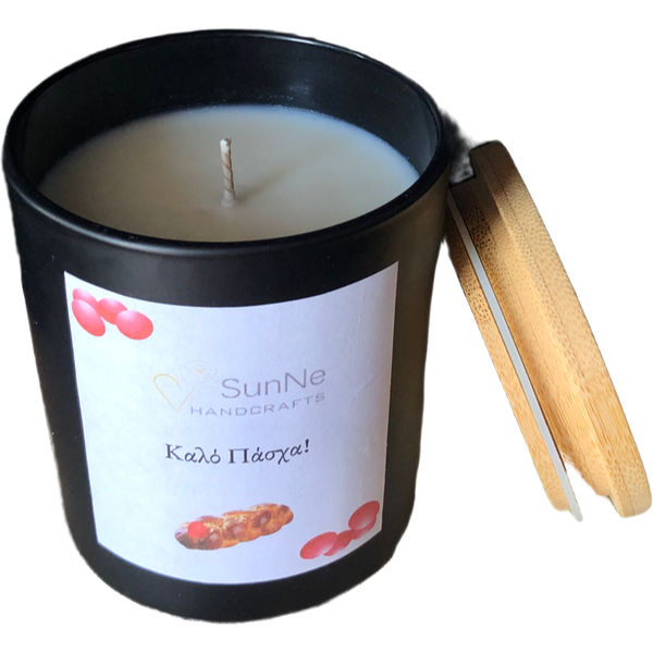 Φυτικό κερί σόγιας με άρωμα τσουρέκι - διακοσμητικά, για ενήλικες, για εφήβους, φυτικό κερί, κερί σόγιας