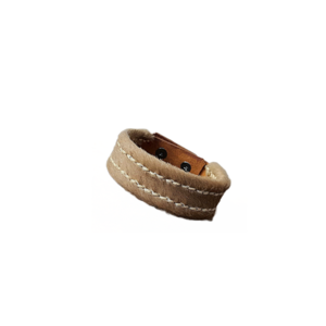 Pony Skin Δερμάτινο Βραχιόλι Μπεζ, 2 Χ 20 εκ - δέρμα, boho, χεριού, αυξομειούμενα