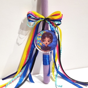 Λαμπάδα Wednesday colours - κορίτσι, λαμπάδες, για παιδιά, ήρωες κινουμένων σχεδίων