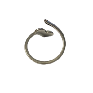 Ατσάλινο δαχτυλίδι - Ανθή (ασημί) - καρδιά, ατσάλι, αυξομειούμενα, φθηνά - 3