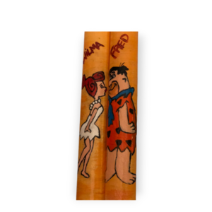 Φρεντ & Βίλμα σετ/ λαμπάδες/ πλακέ/ 37,5 εκ./ ζωγραφισμένες - λαμπάδες, ζευγάρια, ήρωες κινουμένων σχεδίων - 5