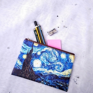 Τσαντάκι Starry Night -Vincent Van Gogh - ύφασμα, καλλυντικών - 4