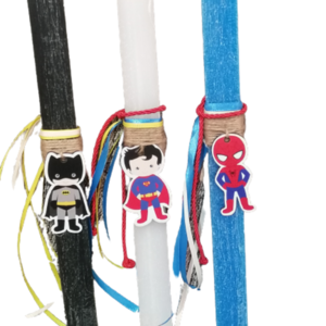 Αρωματική προσωποποιημενη λαμπάδα με Spiderman, superman, batman - αγόρι, λαμπάδες, για παιδιά, για εφήβους, σούπερ ήρωες