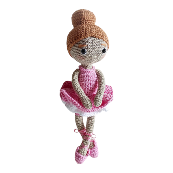 Χειροποίητη πλεκτή κούκλα μπαλαρίνα - crochet, μπαλαρίνα, λούτρινα, amigurumi