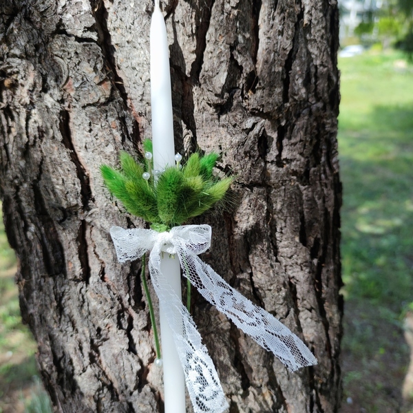 Λαμπάδα green bunny tails - κορίτσι, λαμπάδες, μαμά, για ενήλικες, για εφήβους - 4