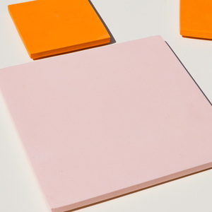 Spring Squares Χειροποίητος jesmonite τετράγωνος δίσκος almond pink 18cm - ρητίνη, σπίτι, διακοσμητικά - 2
